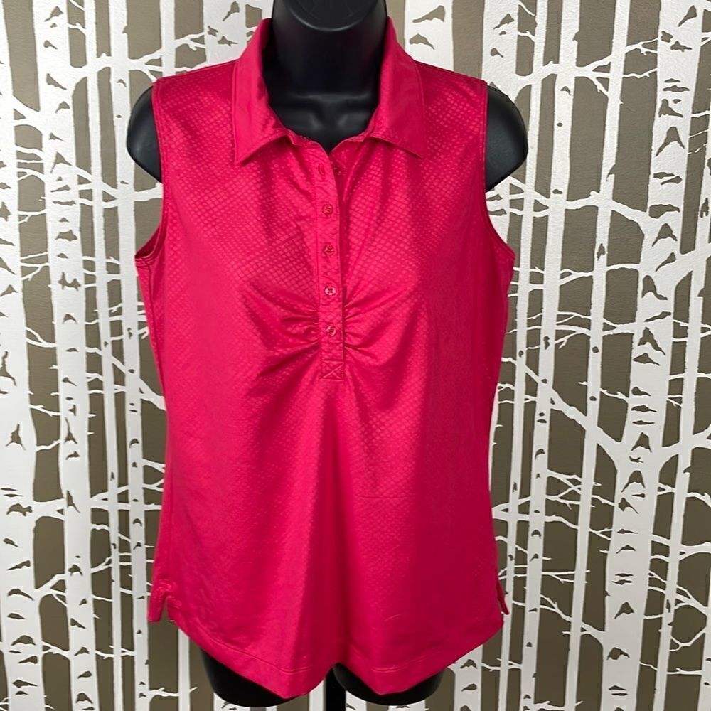 Slazenger Sleeveless Golf Shirt Barbiecore Pink sz M